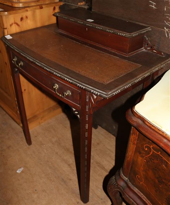 Small mahogany writing table
